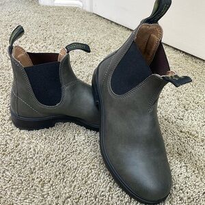 Women’s US size 8.5 vegan leather gray Blundstones